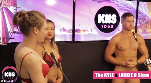 Harrison is no stranger to showing the meat in all sorts of situations, having once bared it all for a racy 'Naked Dating' segment on The Kyle and Jackie O Show.