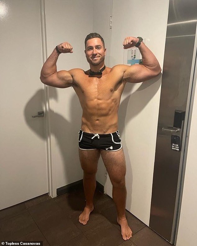 Harrison Boon (pictured) appeared on Monday's debut episode of Married At First Sight Australia.  But there's a lot more to the amateur boyfriend than meets the eye, and for a fee, anyone can take a look.