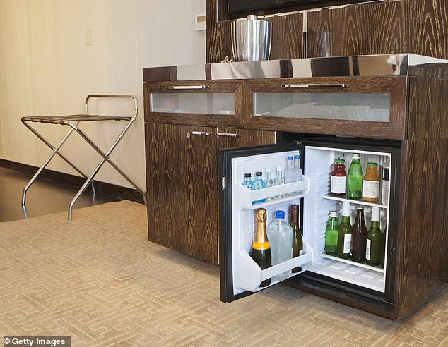 Many guests complain about the price of snacks and drinks from the hotel's mini bars and fridges, but you're paying for 'luxury and convenience' (file image)