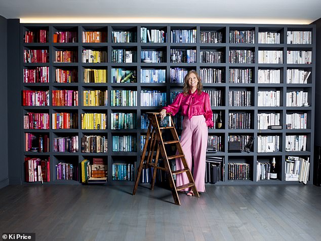 Adele Parks likes the look of rainbows on her bookshelves and relies on her husband's photographic memory to help her find titles.