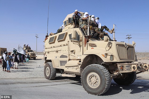 Taliban forces displayed their new military gear during a victory parade in Kandahar in 2021 as they celebrated the withdrawal of US forces and the capture of Afghanistan.