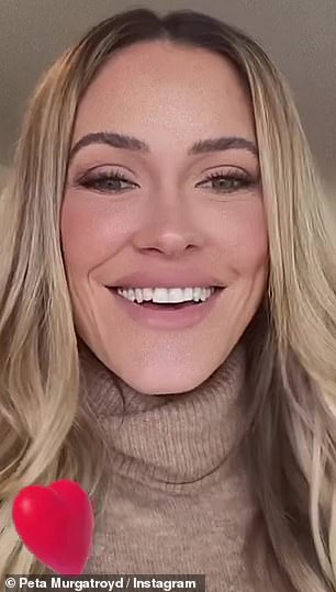 Flawless: The Dancing with the Stars pro followed up her candid image with a video that gave her flawless skin, illustrating the magical effects of a filter