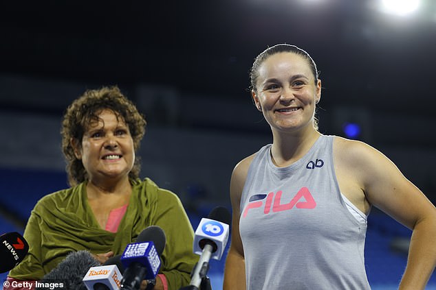 Evonne Goolagong Cawley and Ash Barty were guests at the 2023 Australian Open at Melbourne Park, but Court was nowhere to be seen.