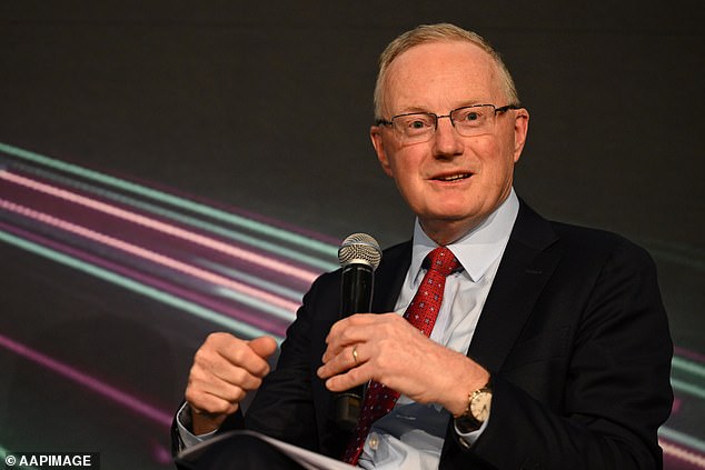 Eight interest rate hikes since May have slashed what an Australian can borrow due to strict banking rules (Pictured Reserve Bank of Australia Governor Philip Lowe)