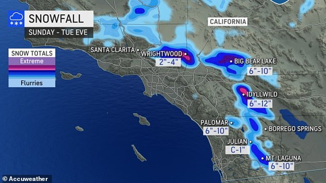 Extreme snowfall expected in Wrightwood, Big Bear Lake and Idyllwild