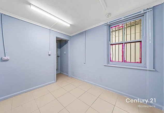 In the photo, one of the four bedrooms inside the Waterloo house.