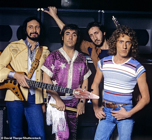 Iconic: (L-R) The original line-up of the band, John Entwhistle, Keith Moon, Pete Townshend and Roger Daltrey in 1978