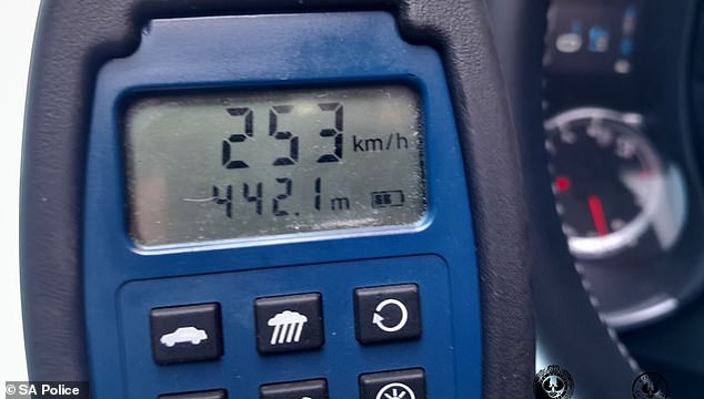 Police allege that he was recorded driving at 253 km/h, in a 110 km/h zone, and described him as one of the 