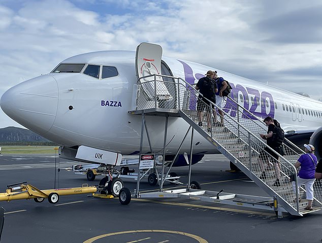 Their fleet is named in most cases, with the three planes carrying passengers from the Sunshine Coast to the Whitsundays, the Bazza, Shazza and Sheila.