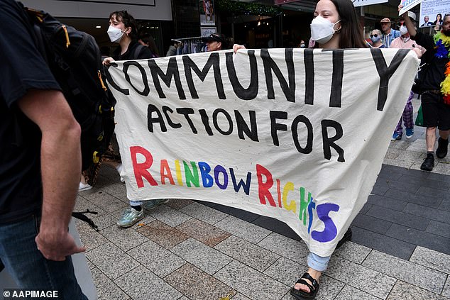 The protest group Community Action for Rainbow Rights had requested to demonstrate outside the funeral.