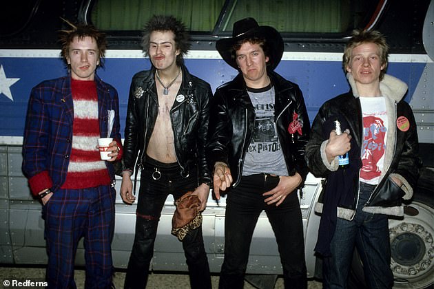 Punk pioneers: (L-R) John, Sid Vicious, Steve Jones and Paul Cook of The Sex Pistols during their latest tour