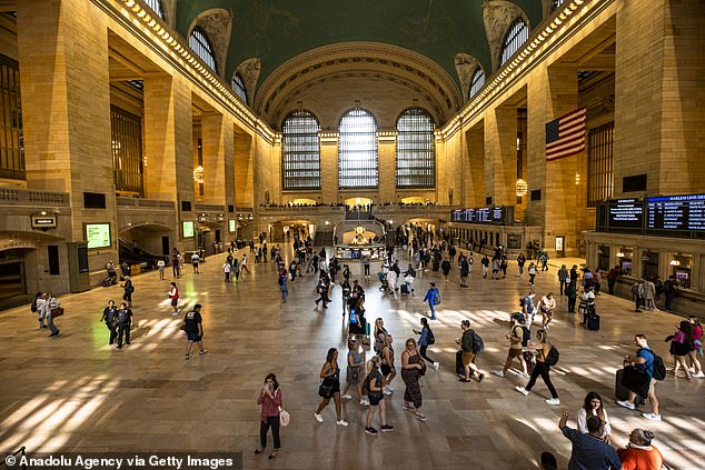 The new terminal attached to New York's Grand Central Station (pictured) failed the spell check.  The new terminal, officially named Grand Central Madison, will initially only have service from the Jamaica LIRR station in Queens.