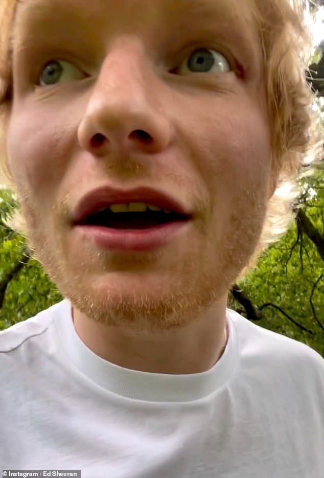 Far from the truth: In a video he shared on Instagram, Ed explained that he didn't want to 