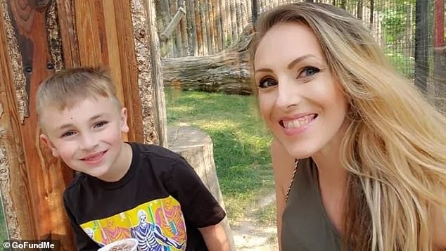 Kellan Islas and his mother Emily Islas, 39, were attacked by four dogs just before 6 pm Saturday outside the Wolfchild residence on the Fort Hall reservation in Idaho.  They were not members of the tribe.