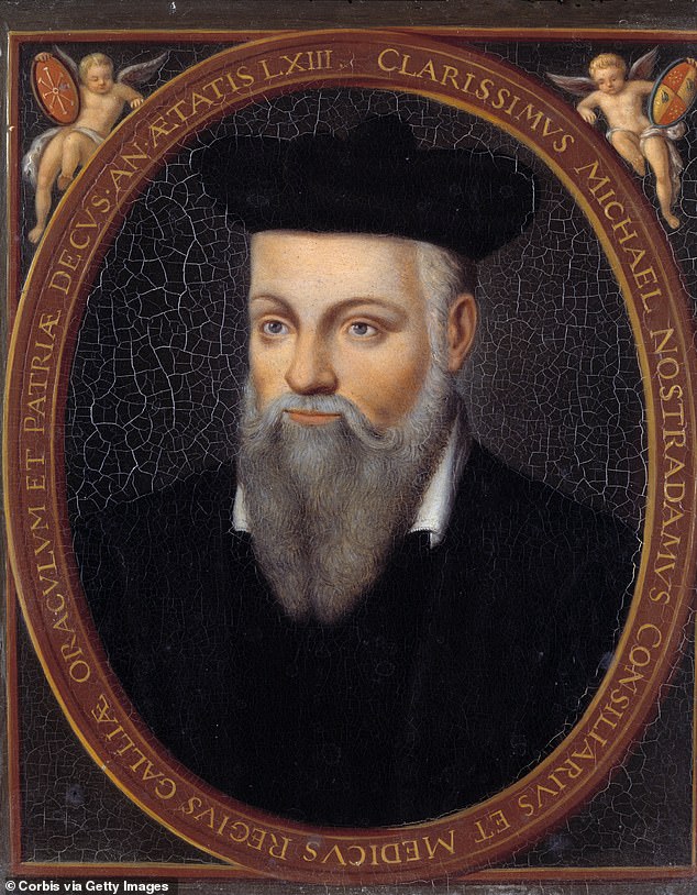 The world is facing another 'great war' and economic ruin in 2023, at least according to the predictions of the 16th-century astrologer Nostradamus (pictured)