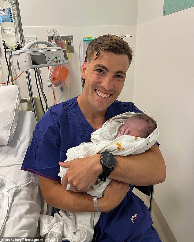 Demons star Jack Viney and his wife Charlotte welcomed their second daughter on Saturday.