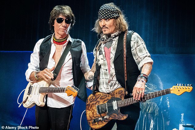 For many of the biggest names in music, Rod Stewart, Ronnie Wood and Eric Clapton, Jeff Beck (pictured with Johnny Depp) was the ultimate loner.