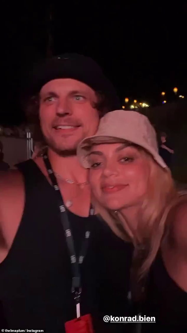 Abbie Chatfield's ex, Konrad Bień-Stephen, almost confirmed his relationship with Thelma Plum when they shared a kiss at the Falls Festival in Byron Bay on New Year's Eve.