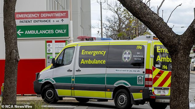 A 63-year-old man was taken to the Royal Adelaide Hospital after police found him with 