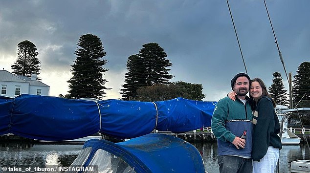 Brad Crane and Phoebe Kempson don't regret trading their rental house for a boat