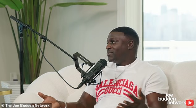 Wow: Akon went on a shocking tirade about gender equality in which he claimed that men are 