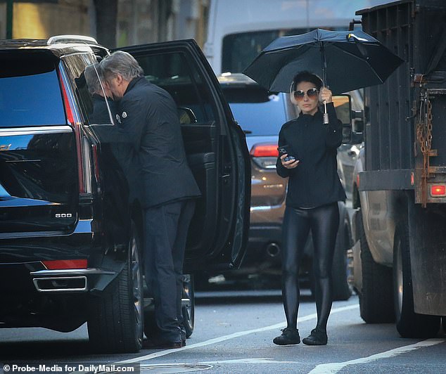 Alec Baldwin and his wife were photographed in Manhattan once again following a state attorney's decision to bring manslaughter charges against them.