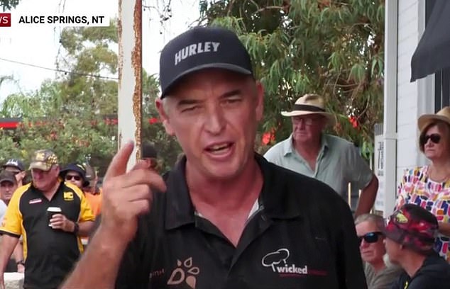 Darren Clarke (pictured), who runs the Action for Alice 2020 Facebook page where the images were posted, has called for the sacking of NT Police Minister Kate Worden.