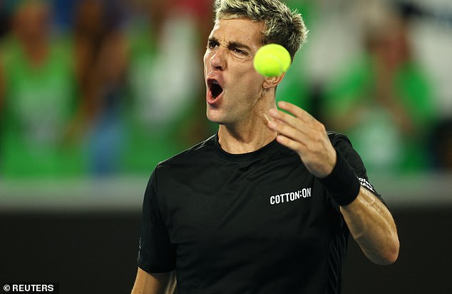 Australian Thanasi Kokkinakis led by two sets to nil and seemed to be cruising to victory.