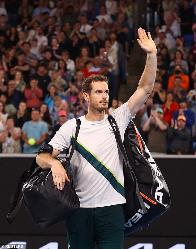 Back to normal: tennis champion Andy Murray is back at it 
