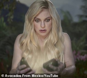 Baring it all: Anna Faris, 46, stripped naked in a teaser for an Avocados From Mexico commercial