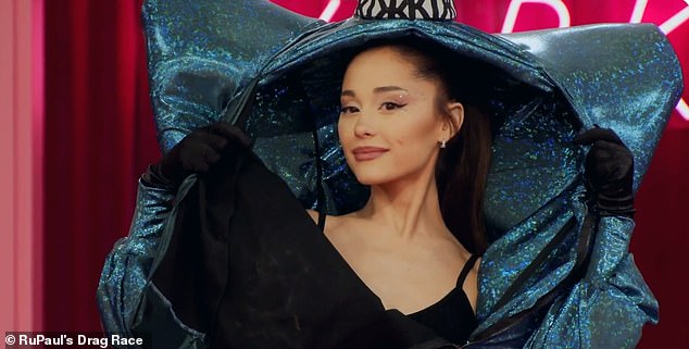 She's here!  Ariana Grande finally made the big reveal of herself on RuPaul's Drag Race, leaving the contestants completely shocked.