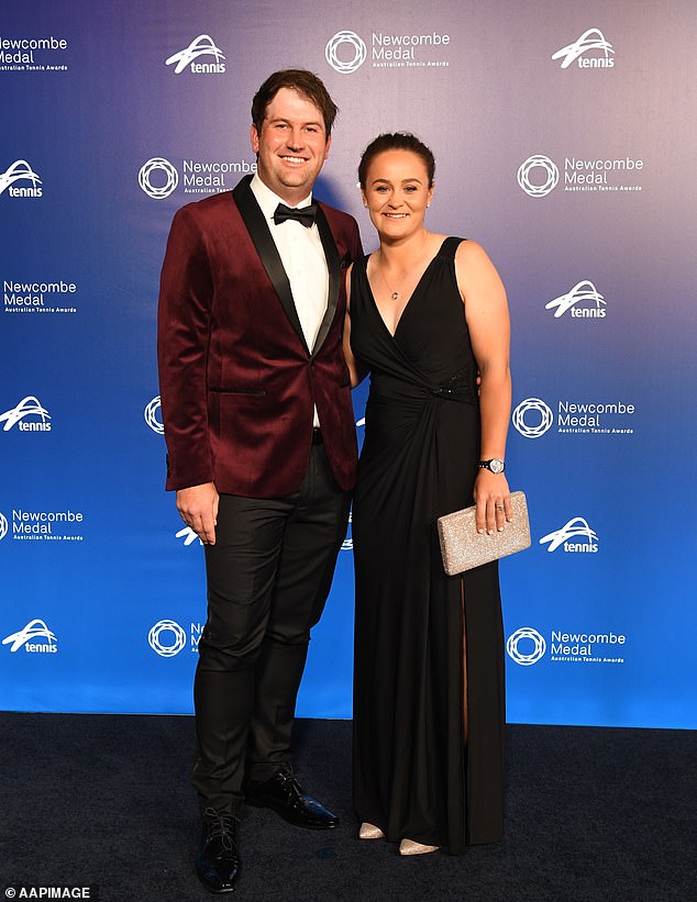 Ash Barty and her husband Garry Kissick are expecting their first child together.  The couple is photographed together in December.