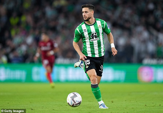 Aston Villa are still in talks with Real Betis over the signing of left-back Alex Moreno