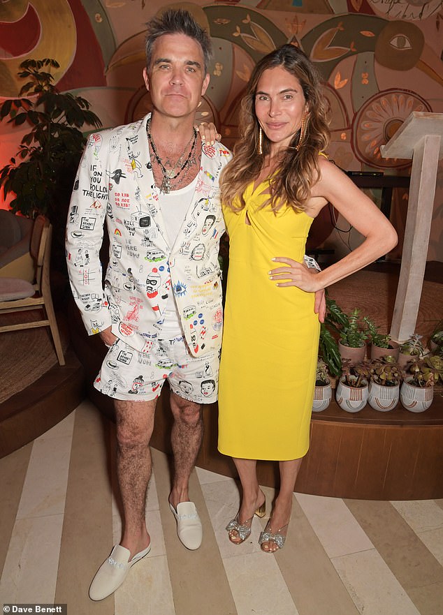 Speaking: Ayda Field said she doubts her husband Robbie Williams feels as 'selfish' as ​​she does when he prioritizes his career