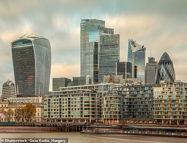 Surge: Dividends among London-listed companies totaled £94.3bn for the year, 8% higher than in 2021