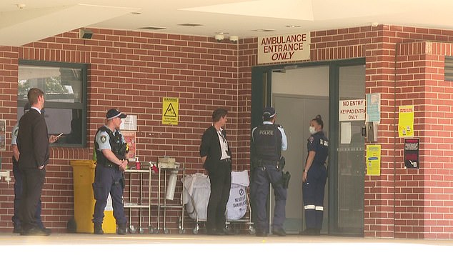 The 37-year-old woman was driven to Bankstown Hospital (pictured) in western Sydney in a white sedan after being shot in the torso on January 12.