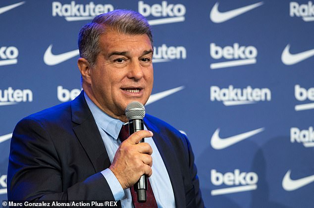 Barcelona is facing more Fair Play financial misery after the club was hit with three penalties totaling nearly £705,000.  In the picture: the president of Barcelona, ​​​​Joan Laporta.