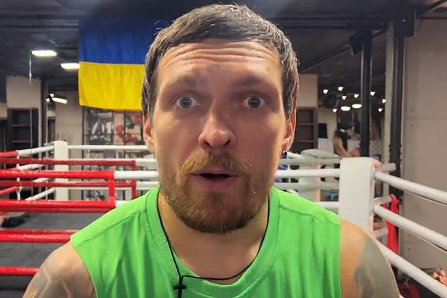 Oleksandr Usyk has continued to play mind games with Tyson Fury by calling him 'belly' again