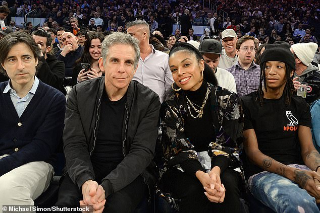 Best seats in the house!  Ben Stiller joined stars like Ashley Benson and Susan Kelechi Watson to cheer on the New York Knicks at Madison Square Garden on Tuesday.