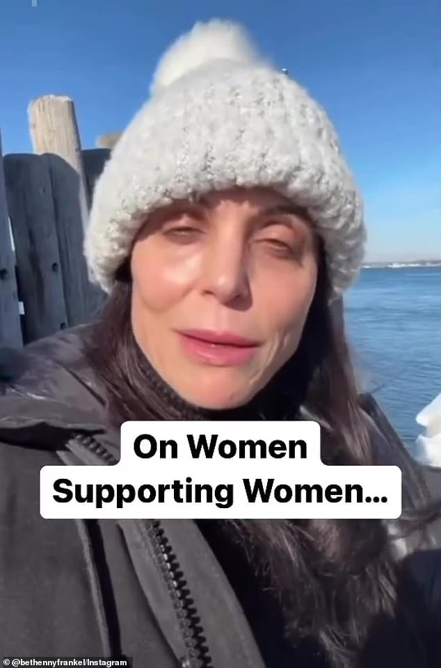 Expressing her feelings: Bethenny Frankel, 52, shared her own take on women supporting women on Instagram early Friday