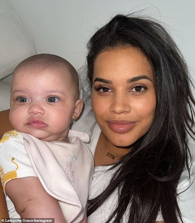 Hard time: Big Brother star Lateysha Grace has revealed her baby boy, 10 months old, was rushed to hospital and placed on oxygen in a terrifying ordeal (file image)