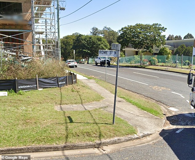 Police were called to Roma Street in Yeronga (pictured), south of the city, around 6:30 a.m.