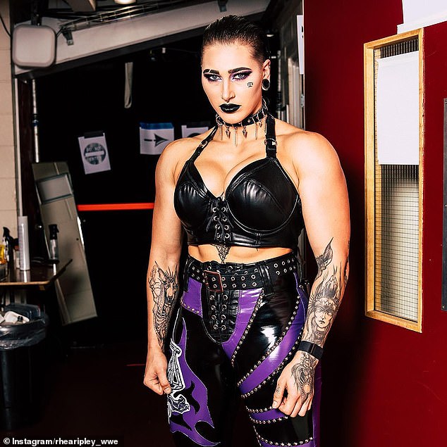 An Australian wrestling superstar is poised for stardom as she is the favorite to win Sunday's WWE Royal Rumble.  In the photo: Rhea Ripley