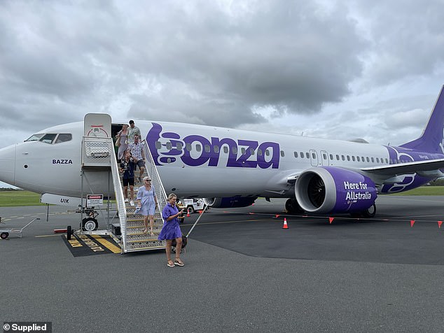 Australia's newest low-cost airline, Bonza, officially takes flight with the first voyage from the Sunshine Coast to the Whitsundays on Tuesday.