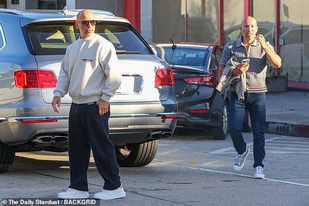 Afternoon Out: Brett and Jason Oppenheim enjoyed an afternoon together with Jason's new girlfriend, Marie-Lou Nurk, in West Hollywood on Friday afternoon.