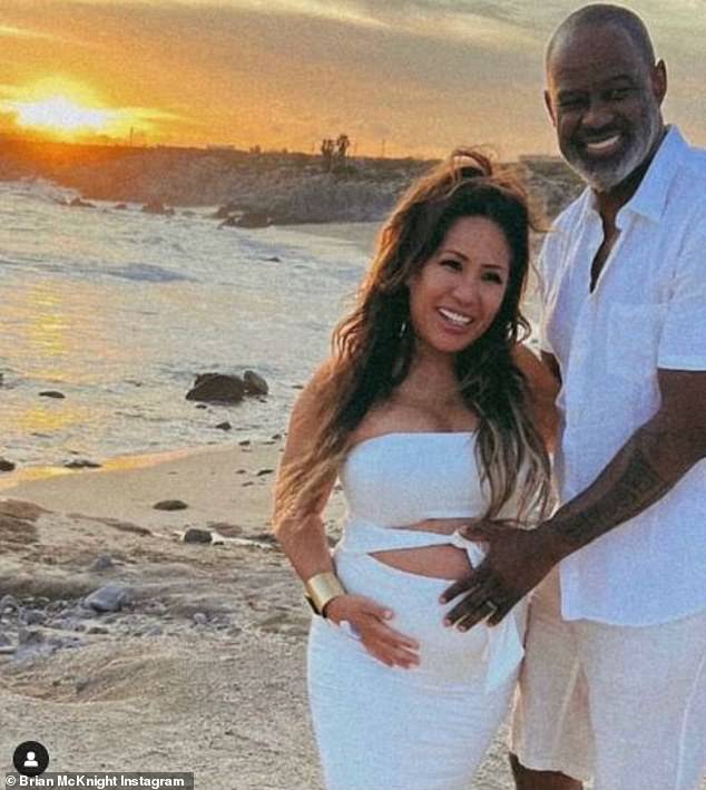 Rainbow baby: Brian McKnight welcomed his third child with his youngest wife, Dr. Leilani Malia Mendoza, and their sixth child in total just eight months after disclosing a pregnancy loss
