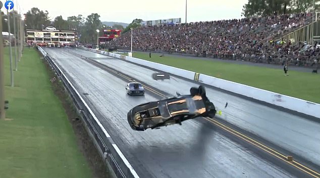 Sam Fenech was competing in a race at Willowbank Raceway west of Brisbane when the accident occurred just before 7pm on Saturday.