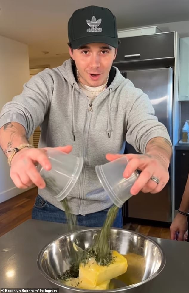 A raw deal?  It comes after his son Brooklyn 'spent £300' on his 'undercooked' roast beef and fans criticized the budding chef for 'spending more on a meal than families spend in a week'