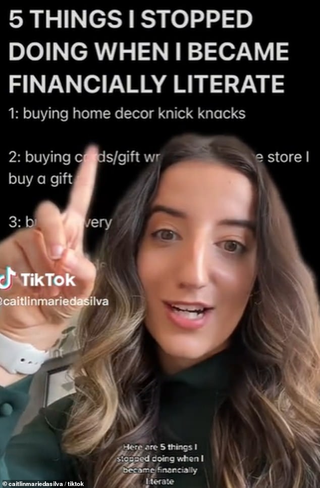 Caitlin Silva, a 25-year-old Canadian, has revealed the habits she gave up to learn financially