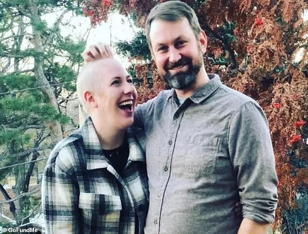 Logan Rocklin, 35, right, died in a Denver hit-and-run in December after spending the day caring for his wife Hilary van Noort, 30, left, who is battling leukemia.